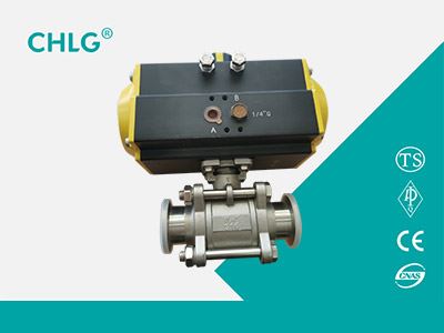 three chip fast loading pneumatic ball valves